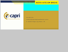 Tablet Screenshot of capriempreendimentos.com.br